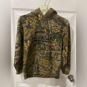 Cabela's Woodland Camouflage youth pullover sweatshirt